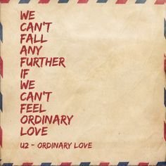 Ordinary Love - U2 (song)